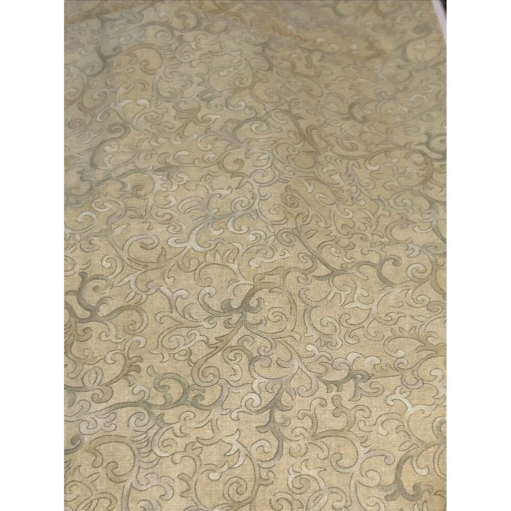 Fabric 4 Pc Lot Quilting Crafts Sewing Art Project Cotton Neutral Shades